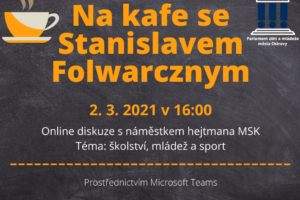 Parlament dětí a mládeže města Ostravy – online diskuse s náměstkem hejtmana MSK