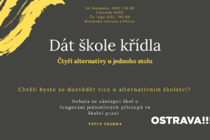 Zveme Vás na debatu o alternativním školství!!!