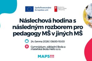 Náslechová hodina s následným rozborem pro pedagogy MŠ v jiných MŠ